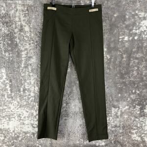 Annarita N Size 10/46 Casual Minimalist Legging Pants Olive Green Pull On
